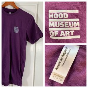Hood Museum‎ of Art Dartmouth College Graphic T Shirt Purple S American Apparel
